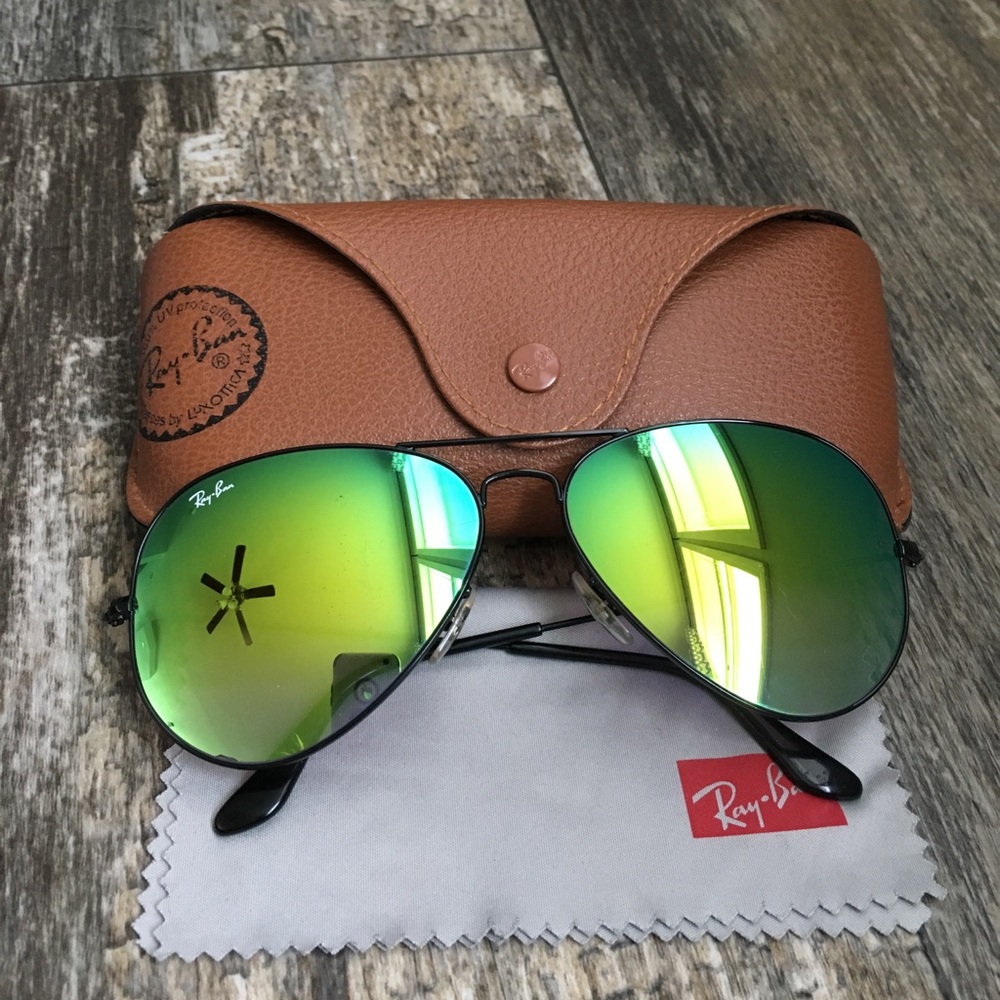 Authentic Rayban Unisex Aviator Sunglasses